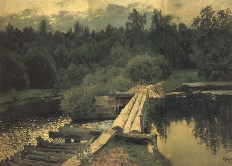 Levitan, Isaak An Der Untiefe Norge oil painting art